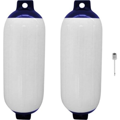 2PCS Inflatable Boat Fender PVC Boat Anchor Fender Buoy Yacht Fenders UV Protection Ribbed Bumper Boat Accessories