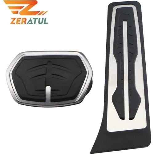 Zeratul Stainless Steel Car Pedals Auto Gas Brake Pedal Cover Accessories for BMW 1 2 Series F40 2020 2021 F45 F46 2015 - 2021