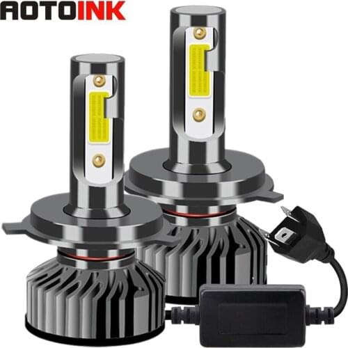 AOTOINK 2Pcs Car Headlight 9005 H11 Fog Light 6000k SMD Chip Bulbs H3 9006 9004 Cool White H1 880 Auto Lamp 12V 24V Led DD
