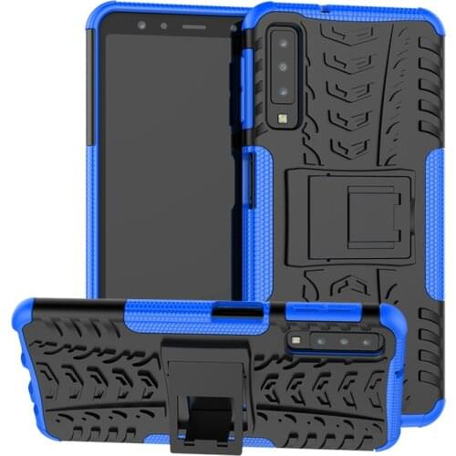 For Samsung Galaxy A7 2018 Case Hard TPU+PC Armor with Stand shockproof Hybrid Protect back Cover case For samsung a7 2018 a750