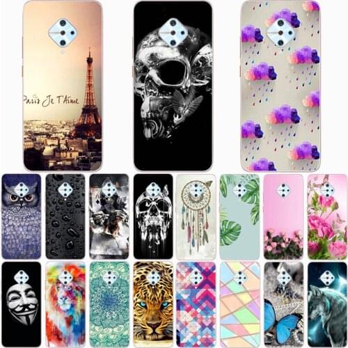For Vivo V17 Case Fashion Silicone Soft TPU Cute Back Cases for Vivo 1920 Phone Cover Funda Coque