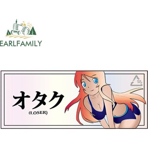 EARLFAMILY 13cm x 5.2cm LOSER Vinyl Sticker Cartoon Car Styling Car Window Bumper Decal Funny Car Sticker Waterproof Accessories