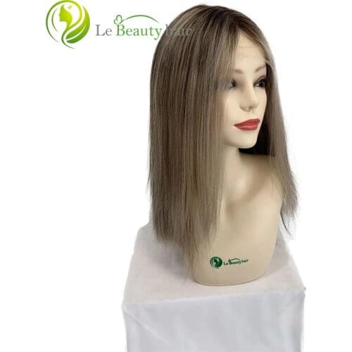 Jewish Wig Lace Top Kosher Wigs Unprocessed European Virgin Hair Sheitel With Transparent Swiss Lace for Woman