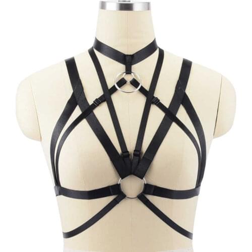 European and American sexy strappy bra bamboo like fun bundled hollow dance uniform temptation suitable for any figure