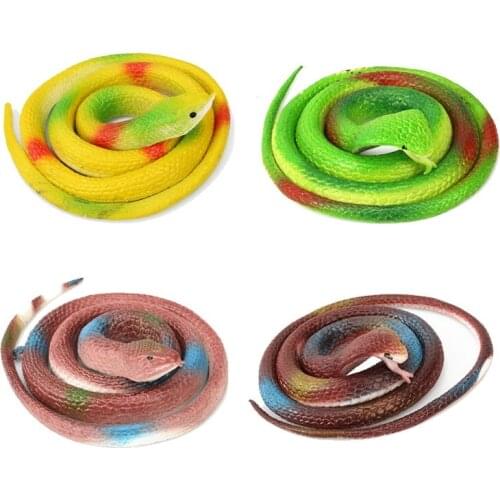 Simulated Animal Snake Rubber Cobra Viper Model Toys Funny Halloween Gag Prank Playing Jokes Prop Toys for Mischievous