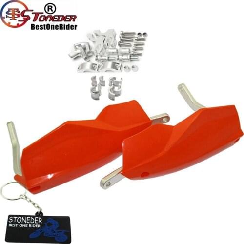 STONEDER Red 7/8" 22mm Handguard 1 1/18" 28mm Hand Guard For ATV Quad Pit Dirt Motor Bike Motocross Endure Off road Motorcycle