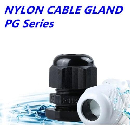 50pcs Combo PG7 PG9 PG11 PG13.5 4 types assorted nylon66 Cable Glands Waterproof Level 13-18mm Cable Joint