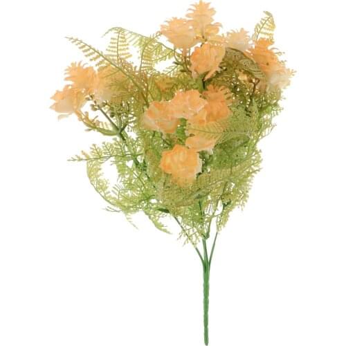 Fern Foliage Plants Floral Leaves Artificial Persian Roses Flowers Grass Plants Home Balcony Wedding Floral Decor