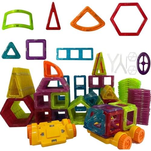 Retail 1pcs Mini Magnetic Designer Toy Kids Educational Toys Plastic Creative Bricks Enlighten Magnetic Building Blocks
