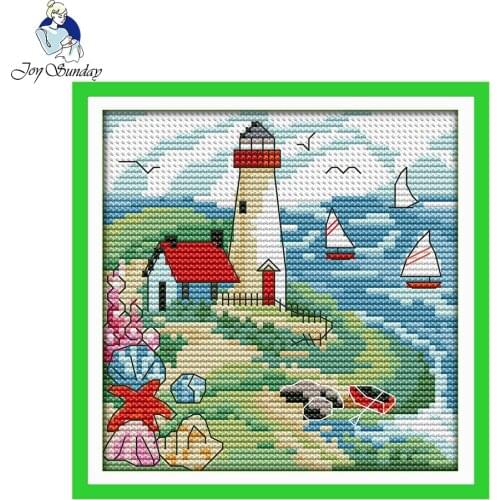 Joy Sunday The Suburban Four Seasons-summer Chinese Cross Stitch Kit Counted Printed 14CT11CT Cross Stitch Needlework Home Decro