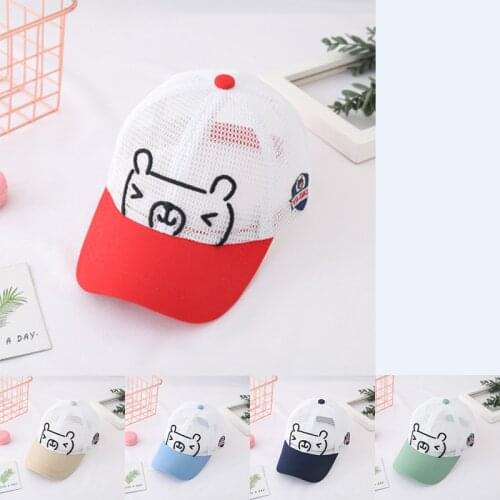 New Toddlers Breathable Sports Caps Baby Mesh Adjustable Baseball Cap Unisex Outdoor Travel Sun Hat Childrens Summer Thin Hats