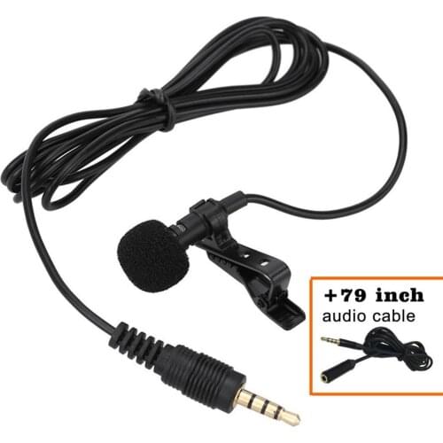 Lavalier Lapel Microphone lapel mic for Youtube Podcasting Live recording microphone for iPhone