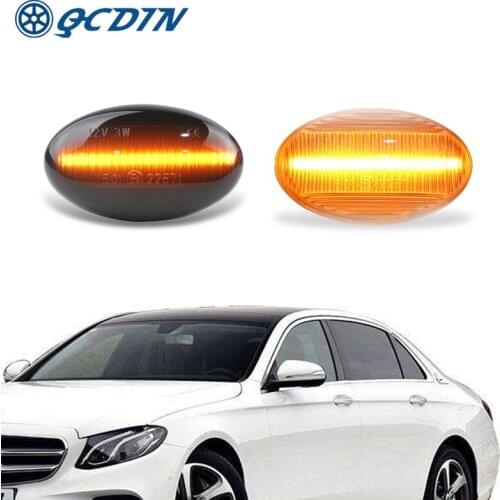 QCDIN 2Pcs For Mercedes-BENZ Smart W450 &W452 1998-2007 For A-Class W168 LED Turn Signal Light For Citan W415 2012 Vito W447
