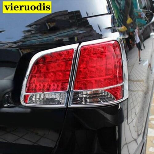 Car Styling Exterior Taillight Cover Trims For Kia Sorento 2010 2011 ABS Chrome Rear Light Lamp Frames Protector 4Pcs/set