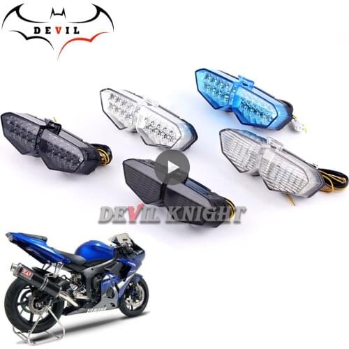 For Yamaha YZF R6 2003 2004 2005 Rear Tail Light Brake Turn Signals Integrated LED Light Motorcycle Accessories Motorcycle light