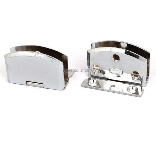 8mm-10mm Thickness Glass Door Metal Wall Mounted Clamp Clip Hinge