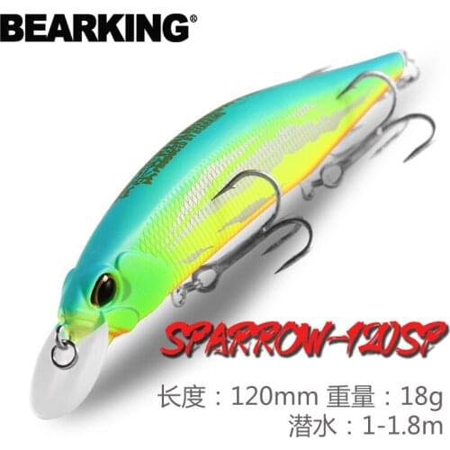 Bearking 120mm 18g SP jerkbaits hot model fishing lures hard bait different colors for choose minnow quality professional minnow