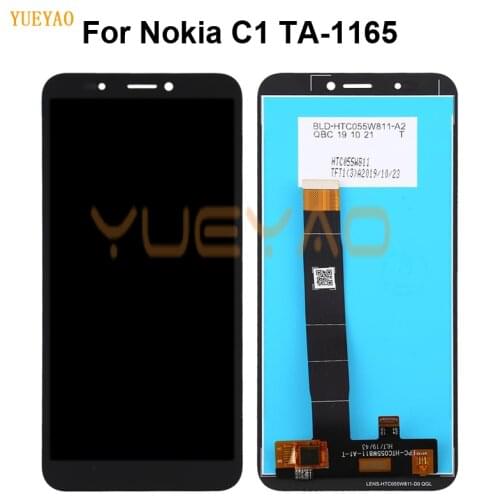 LCD Display For Nokia C1 TA-1165 TA-1165 LCD Display Touch Screen Digitizer Assembly