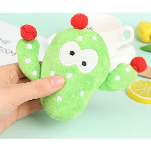 1 Pc New Lovely 11CM Cactus Stuffed Plush Toy Pendant Gift Keychain Plush Toy Doll