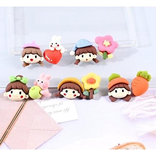 10-50Pcs Cartoon Cream Glue Phone Shell Patch Accessories DIY Crafts Scrapbook Jewelry Brooch Kids Headwear Earring Ornaments