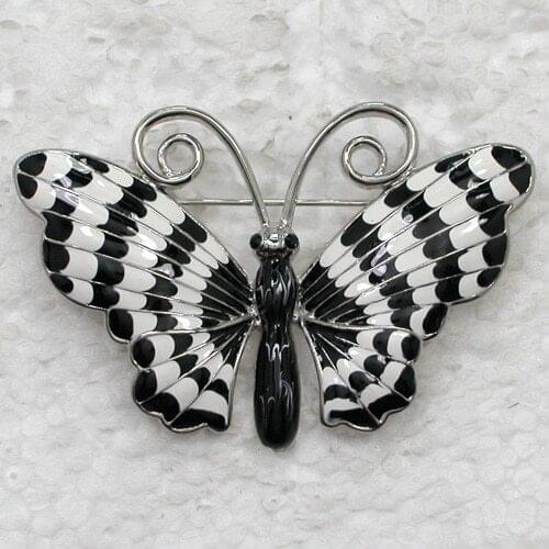 12pcs/lot Wholesale Fashion Brooch Rhinestone Enamel Butterfly Pin brooches Jewelry Gift C101791