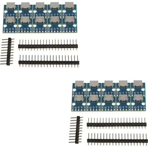 20pcs Female MICRO USB to DIP 5-Pin Pinboard 2.54mm Micro USB Type