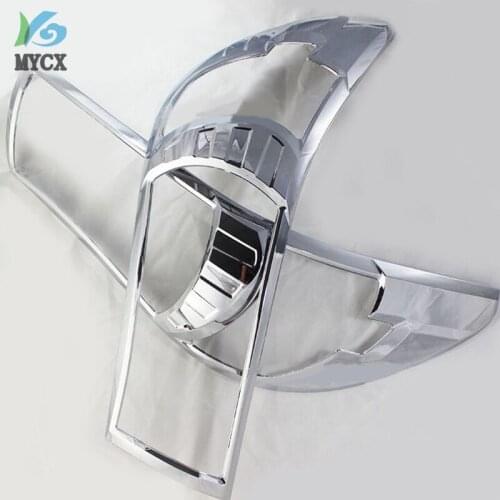 2016-2017 Chrome For Toyota Hilux 2016 Accessories Head Lights Cover For Toyota Hilux Revo Basic Version Car Hilux 2pcs
