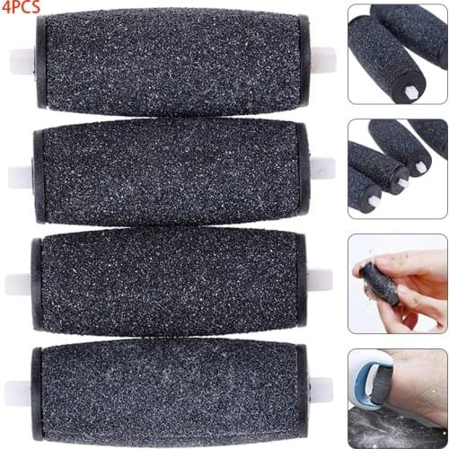 4Pcs Dull Polish Foot care tool Heads Hard Skin Remover Refills Replacement Rollers For Scholls File Feet care Tool