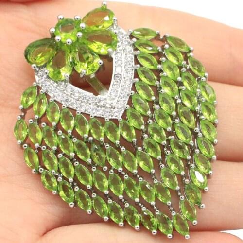 29x22mm Lovely Cute Heart Shape Created Red Blood Ruby Iolite Zircon For Ladies Sliver Pendant