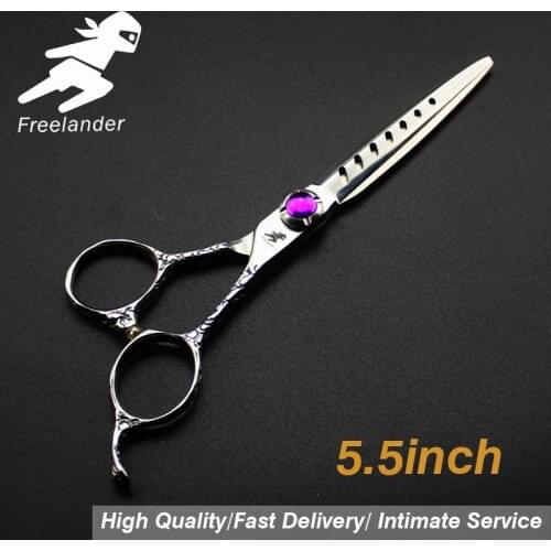 5.5 inch Professional hair Barber scissors set straight scissors and Thinning Scissors Pattern handle hair care & styling