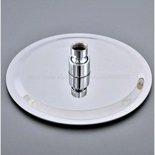 8" ( inch ) Modern Style Polished Chrome Round Shape Rain Bath Rainfall Shower head / Bathroom Accessory (Standard 1/2") zsh237