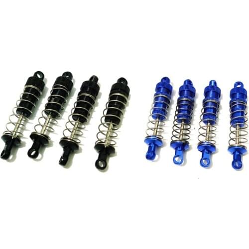 8Pcs Metal Front Rear Shock Absorber For WPL C14 C24 MN D90 MN45 HS 18301 Wltoys A959 K929 Rc Car ,Black & Blue