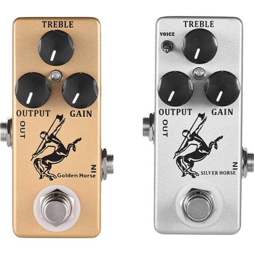 Hot AD-MOSKY Horse Guitar Effect Pedal Overdrive Guitar Pedal Full Metal Shell True Bypass Guitar Parts & Accessories