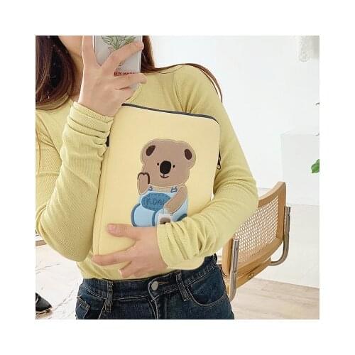 Tablet case Cute cartoon ins cute girl little koala 11 inch iPad flat liner bag 13 inch laptop storage bag