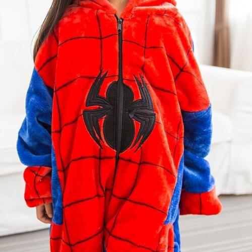 Kids Boy Girl Spider Anime Costume Kigurumi Cartoon Animal Halloween Fancy Children Cosplay Dress Pajama