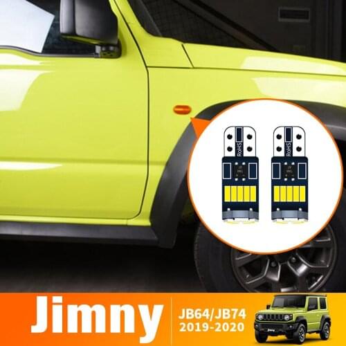 For Suzuki Jimny JB64 JB74 2019-2020 Accessories Exterior car-styling 2pcs LED Side Marker Turn Signal Light Canbus Bulb Lamp
