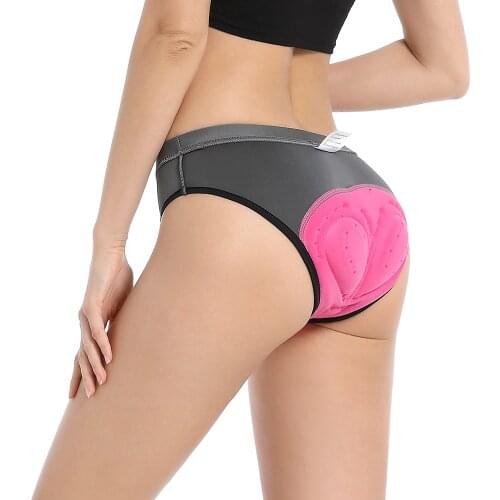 WOSAWE Breathable Cycling Shorts Underwear MTB Bike Sportswear Biker Triangle Underpants Bicycle Base Layer Briefs Women