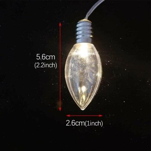 Elegant Bullseye Shape Christmas Tree String Lights Snow Globe LED Light Bulb