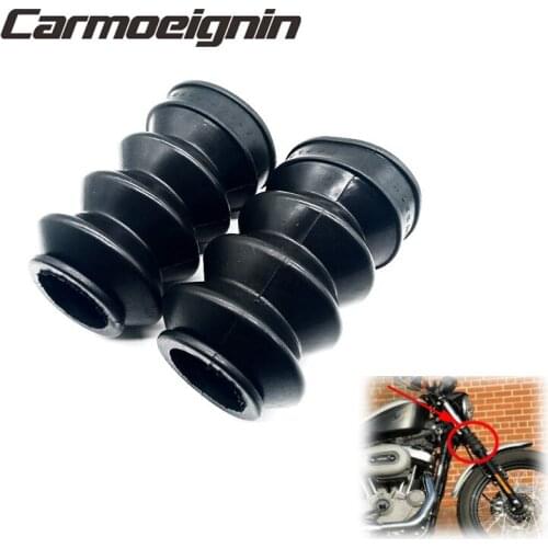 Motorcycle Shock Absorber Front Rubber Fork Cover Gaiter Gator Boot For Harley Sportster Dyna FX/XL 1973-Up / XL883 XL1200