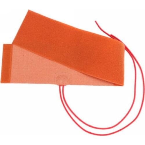 Heating Pad Mat Heating Element Flexible Silicone Bottle Electric Heater Orange 10x30cm 12V 240W For Household Tool