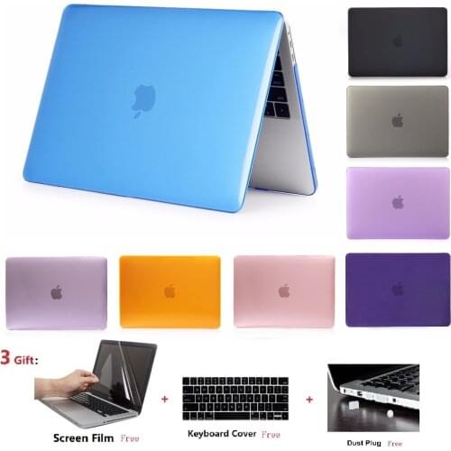 New Crystal Laptop Case For Apple MacBook Air Pro Retina 11 12 13 15 16 mac Book 15.4 13.3 inch with Touch Bar A1932 A1466 A2141