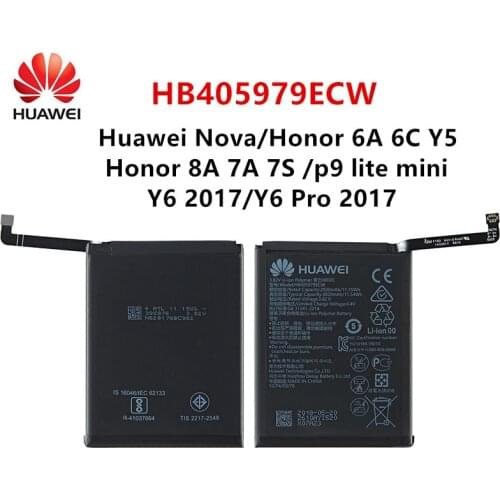 Hua Wei 100% Orginal HB405979ECW 3020mAh Battery For Huawei Nova Enjoy 6S Honor 6C Y5 2017 p9 lite mini AZ-AL10 TL00 L01 L02 L12