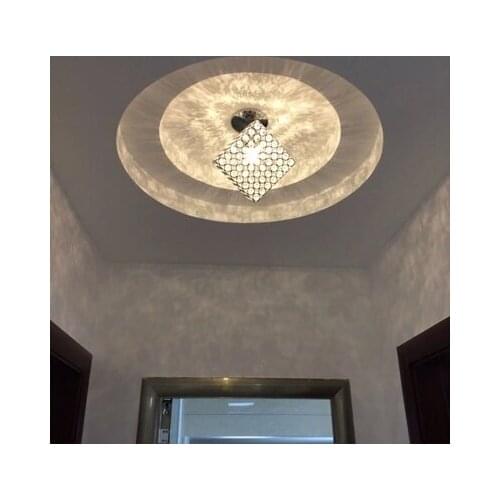 Personality LED crystal ceiling lamp European simple modern creative corridor lamp corridor lamp stairs balcony lamp decoration