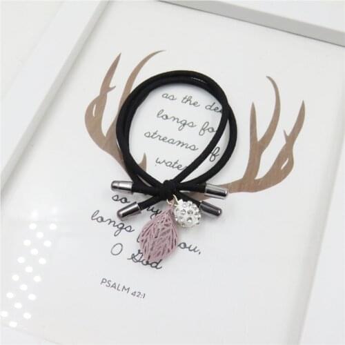 1PCS Hollow Leaves Knot Elastic Hair Bands Toys For Girls Handmade Bow Headband Scrunchy Kids Hair Accessories For Women 2018