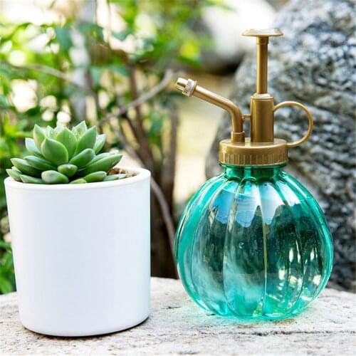 Retro Watering Pot Flower Antique Plastic Glass Bronze Style Plants Shower Crafts Cans Bottle Small Garden Tools