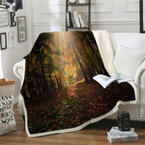 Tree Blanket Warm Velvet Sherpa Plush Sofa Child Throw Blankets Polyester Halloween Gift 150x200cm