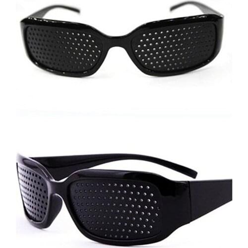 Cycling Eyewear Camping Eyeglasses Black Eyesight Improvement Care Vision Testing Eyewear Glasses Exercise Small Hole Sunglass