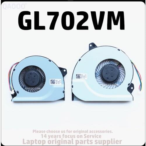 QAOOO FCN FJ9U / FJ9T FOR ASUS ROG Strix GL702VMK GL702VM CPU & GPU COOLING FAN