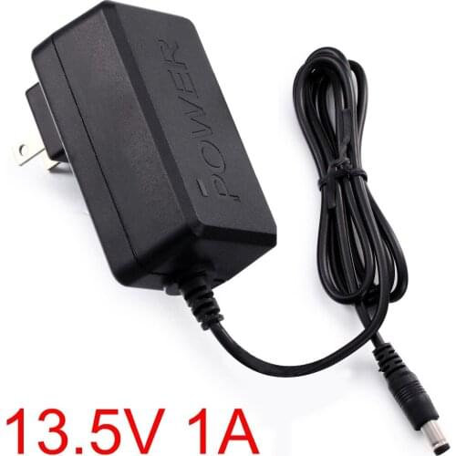 100PCS 13.5V 1A AC 100V-240V Converter Adapter DC 13.5V 1A 1000mA Power Supply US Plug 5.5mm x 2.1-2.5mm