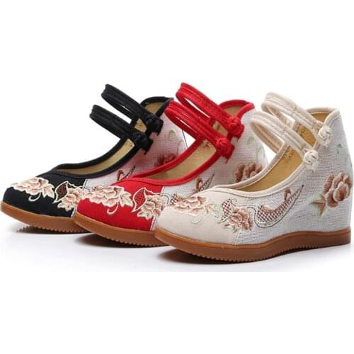 2019 NewIncrease Shock absorberLight Deodorant XiyanBeforeSpringWith Embroidered Cloth Shoes In TheBottom ofthe Female Si